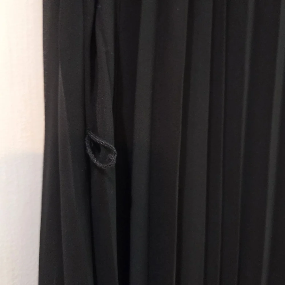Women's Bisou Bisou Black Pleated Maxi Dress Size 16 - Picture 8 of 15